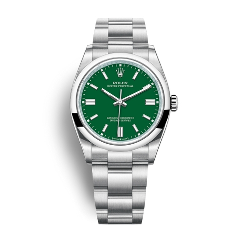Đồng hồ Rolex Oyster Perpetual 36 126000-0005 Mặt Số Xanh Lá Dây Đeo Oyster