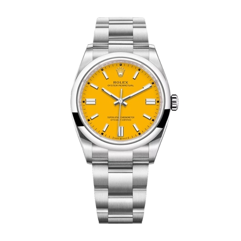 Đồng hồ Rolex Oyster Perpetual 36 126000-0004 Mặt Số Vàng Dây Đeo Oyster