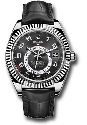 Đồng Hồ Rolex Sky-Dweller Mặt Số Đen 326139