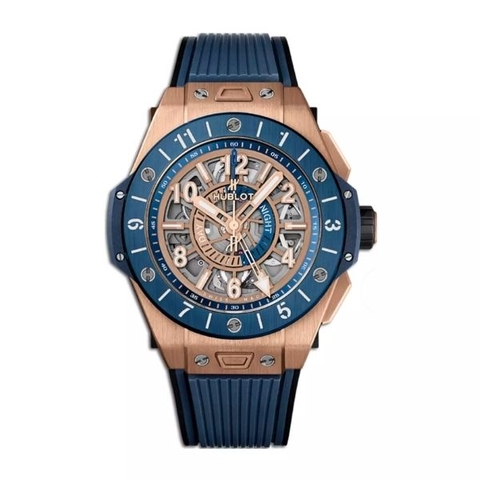 Đồng Hồ Hublot Big Bang Unico GMT King Gold Blue Ceramic 45mm 471.OL.7128.RX