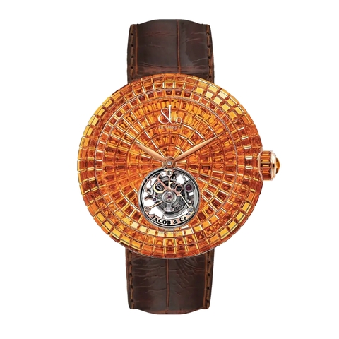 Jacob & Co. Brilliant Flying Tourbillon Orange Sapphires Rose Gold BT543.40.BO.BO.B
