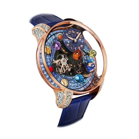 Jacob & Co. Bugatti Astronomia Solar Zodiac Zodiac Icy Blue Sapphires Baguette  AS910.40.BD.UB.A
