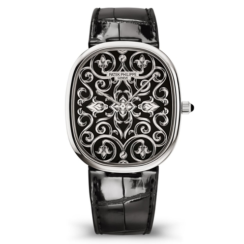 Patek Philippe Golden Ellipse 5738/51G-001 Grand Feu Black Enamel