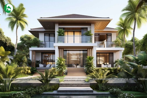 NHÀ VƯỜN HIỆN ĐẠI GIỮA THIÊN NHIÊN