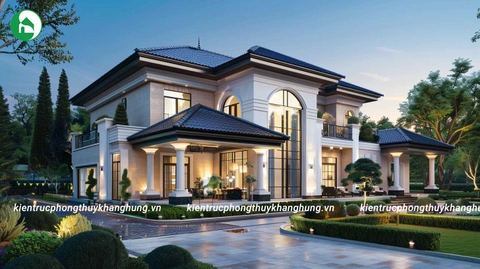 BIỆT THỰ VƯỜN TÂN CỔ ĐIỂN SANG TRỌNG