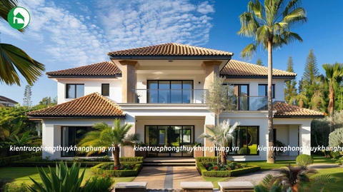 NHÀ VƯỜN PHONG CÁCH ĐỊA TRUNG HẢI