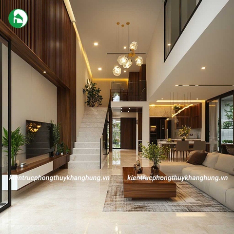 PHÒNG KHÁCH THÔNG TẦNG TINH TẾ VÀ HIỆN ĐẠI