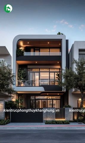 NHÀ PHỐ HIỆN ĐẠI 3 TẦNG VỚI KIẾN TRÚC TINH TẾ