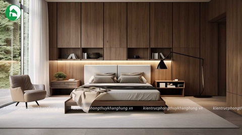 Phòng ngủ master hiện đại