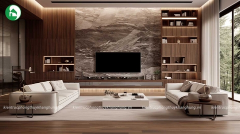 Nội thất phòng khách hiện đại - Hoà Bình