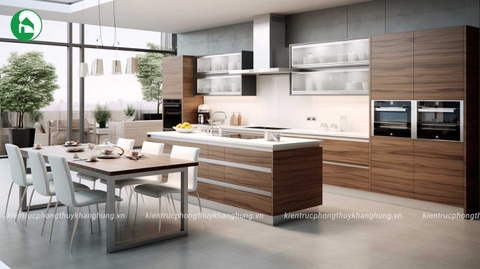 Nội thất phòng bếp nhà chị Hoà - Hải Dương