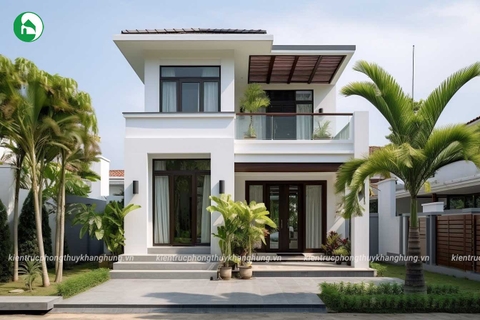 Nhà vườn 2 tầng tiết kiệm chi phí