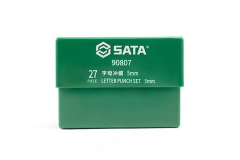 Bộ đục lấy dấu chữ cái la tinh 27 chi tiết 8mm SATA 90809