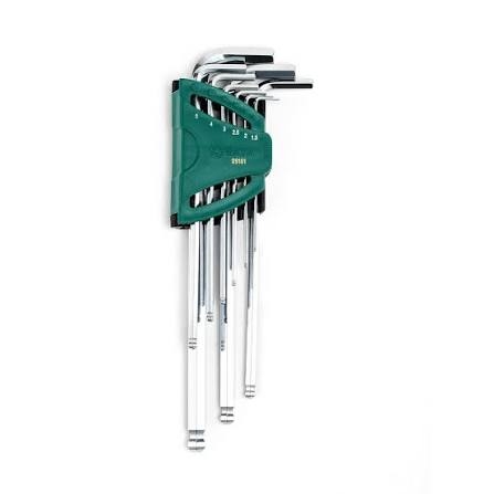 Bộ lục giác bi loại dài 9 chi tiết SATA 09101