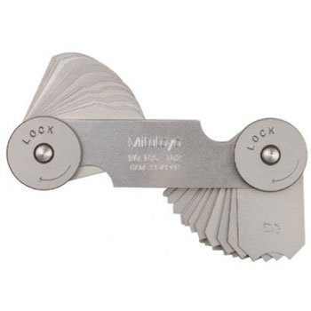 Bộ dưỡng đo bán kính Mitutoyo 186-105 1-7mm (34 lá)