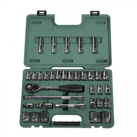 Bộ đầu tuýp 1/2 inch 34 chi tiết SATA 09945