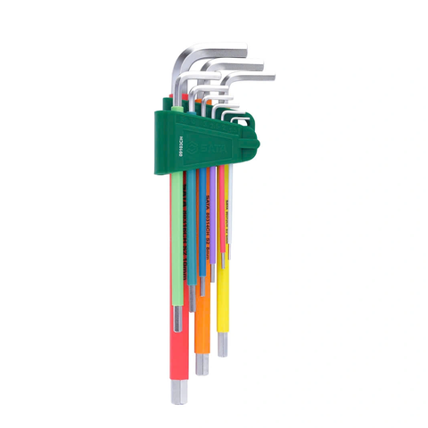 Bộ lục giác loại dài 9 chi tiết  SATA 09103CH