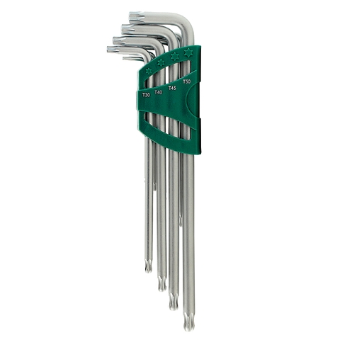 Bộ lục giác đầu sao loại dài 9 chi tiết SATA 09716