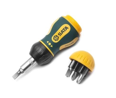 Tuốc nơ vít đa năng 6 trong 1 thân lùn SATA 09348