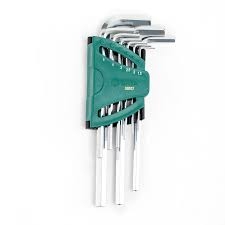 Bộ lục giác loại dài 9 chi tiết SATA 09107