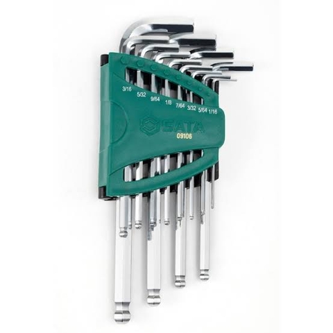 Bộ lục giác bi hệ inch 12 chi tiết SATA 09106