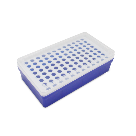 Giá đựng ống ly tâm 0.5ml, 96 vị trí, có nắp (Centrifuge tube rack), hãng Biosharp