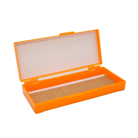 Hộp đựng lam kính 50 vị trí, chất liệu nhựa (50-slide storage box), hãng Biosharp