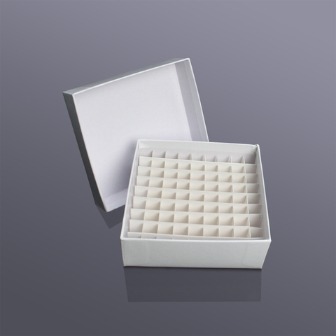 Hộp trữ mẫu đông lạnh 2ml bằng bìa cứng, bề mặt không thấm nước (2mL paper cryobox), hãng Biosharp