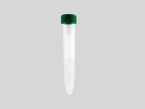 15ml Centrifuge Tube, Screw Cap, Natural, Sterile, 100/Bag