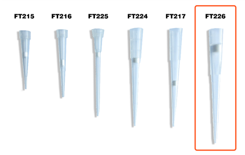 5-200ul Filter Tip, Natural, Sterile, 96/Rack