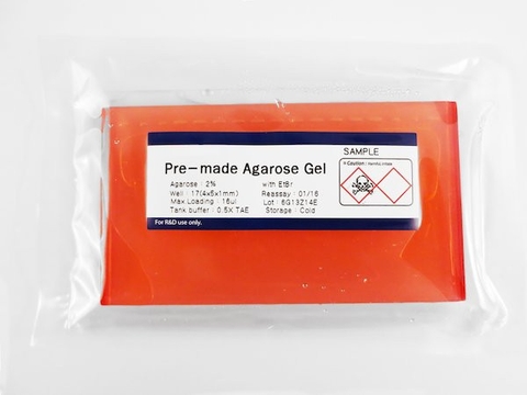 Precast Agarose Gel TBE, 2%, 48 Well, EtBr Stained, 10 gels per Box