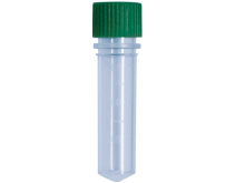 2ml Skirted Tube With Screw Cap, Sterile, Green, 500/Bag