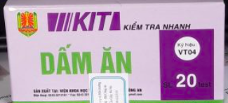 KIT kiểm tra nhanh acid vô cơ trong dấm ăn (VT 04)- Bộ Công An