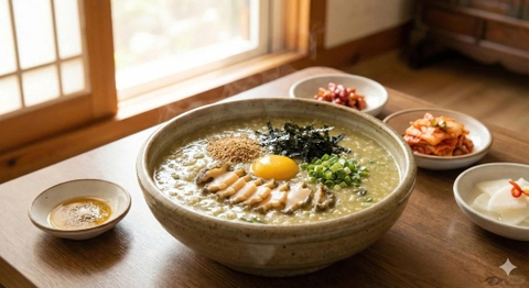 🍲Cháo Bào Ngư Hàn Quốc – Cách Nấu Bổ Dưỡng, Dễ Làm Tại Nhà