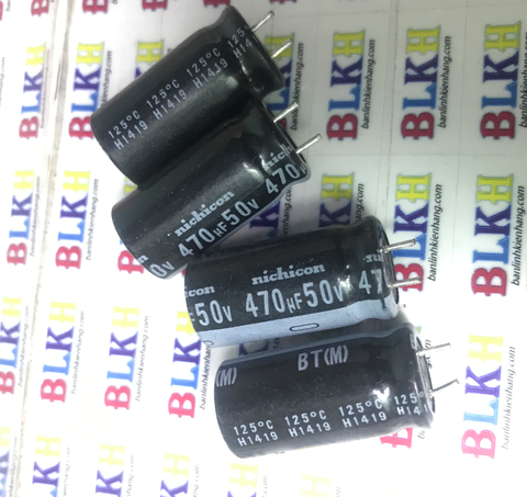 Tụ hóa Nhật Bản 50V 470uF chính hãng 12x25 chính hãng