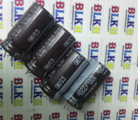 Tụ hóa Nhật Bản 220V 100uF 12x25 chính hãng