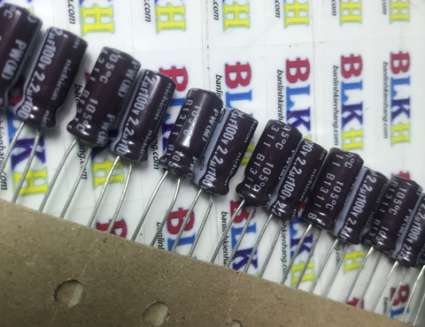 20 Tụ hoa Nhật Bản 100V 2.2uF 5x11 chính hãng