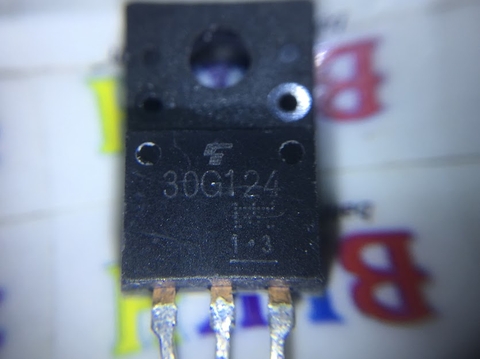 2 con IC IGBT 30G124 GT30G124 430V 200A TO-220F tháo máy chính hãng Toshiba