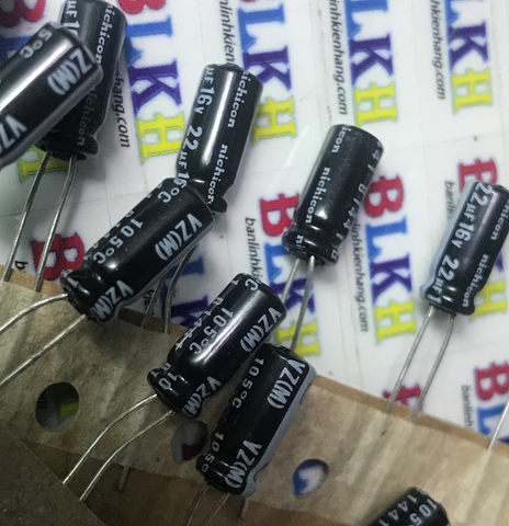 20 Tụ hóa Nhật Bản 16V 22uF 5x11 chính hãng