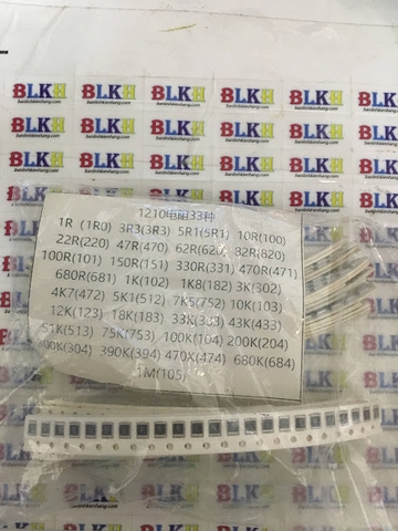 Combo 33 loại trở 1210- mỗi loại 20 con