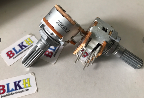 Chiết áp đôi ALPS16 20K 20mm chính hãng