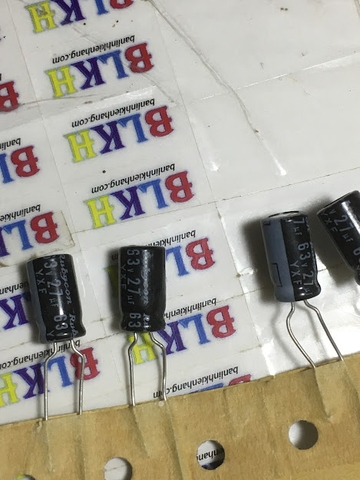 10 x Tụ hóa 63V 27uF 6x11 chính hãng Rubycon