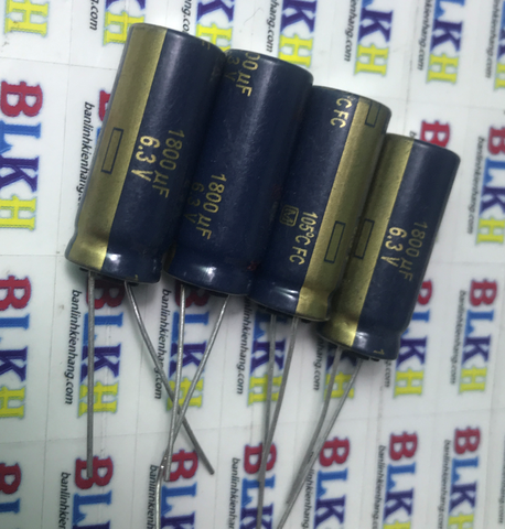 Tụ hóa Nhật Bản 6.3V 1800uF 10x25 chính hãng Panasonic