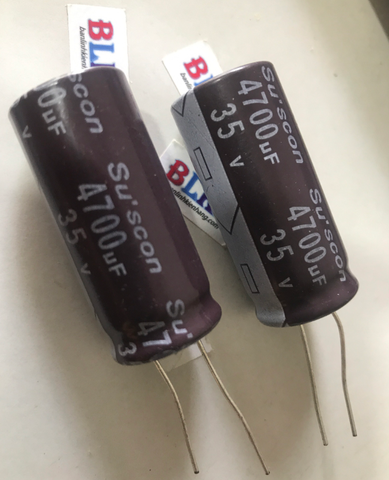 2xTụ hóa ĐÀI LOAN 35V 4700uF 18x40mm chính hãng Suscon