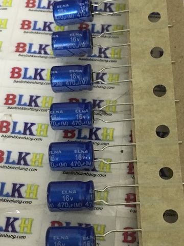 5 Tụ âm thanh 16V 470uF  5x10mm chính hãng ELNA