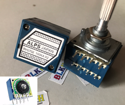 Chiết áp đôi ALPS 100K 4 chân - chiết áp bước chính hãng Nhật Bản