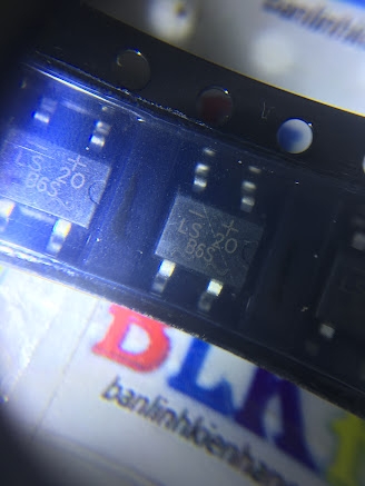 combo 5 con Dioe Cầu MB6S 600V 0.5A SOP-4 chính hãng