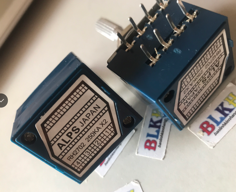 Chiết áp đôi ALPS 250K 4 chân - chiết áp bước chính hãng Nhật Bản