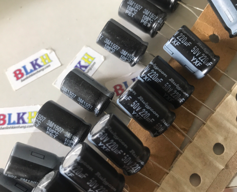 10 Tụ hóa Nhật Bản 50V 220uF 10x16 chính hãng RUBYCON