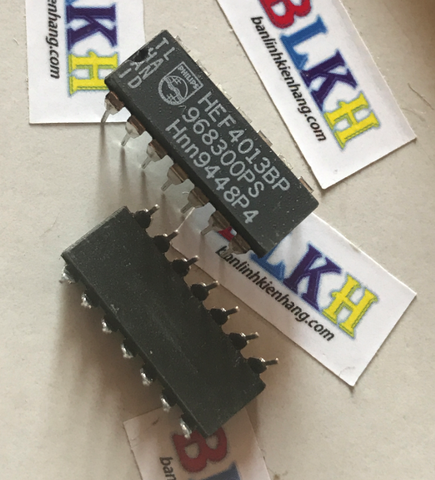 2 IC Logic HEF4013BP DIP-14 chính hãng Philips tương đương CD4013 TC4013